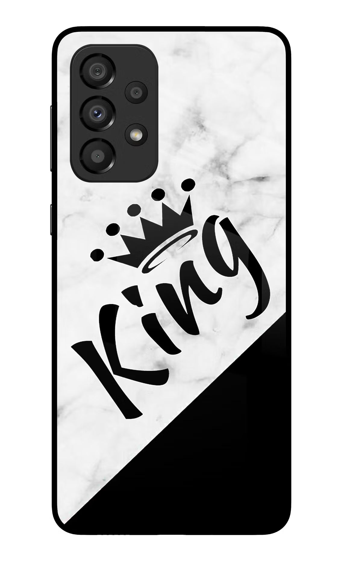 King Samsung A33 5G Glass Case Back Cover by Casekaro