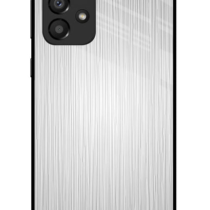 Wooden Grey Texture Samsung A33 5G Glass Case Back Cover by Casekaro