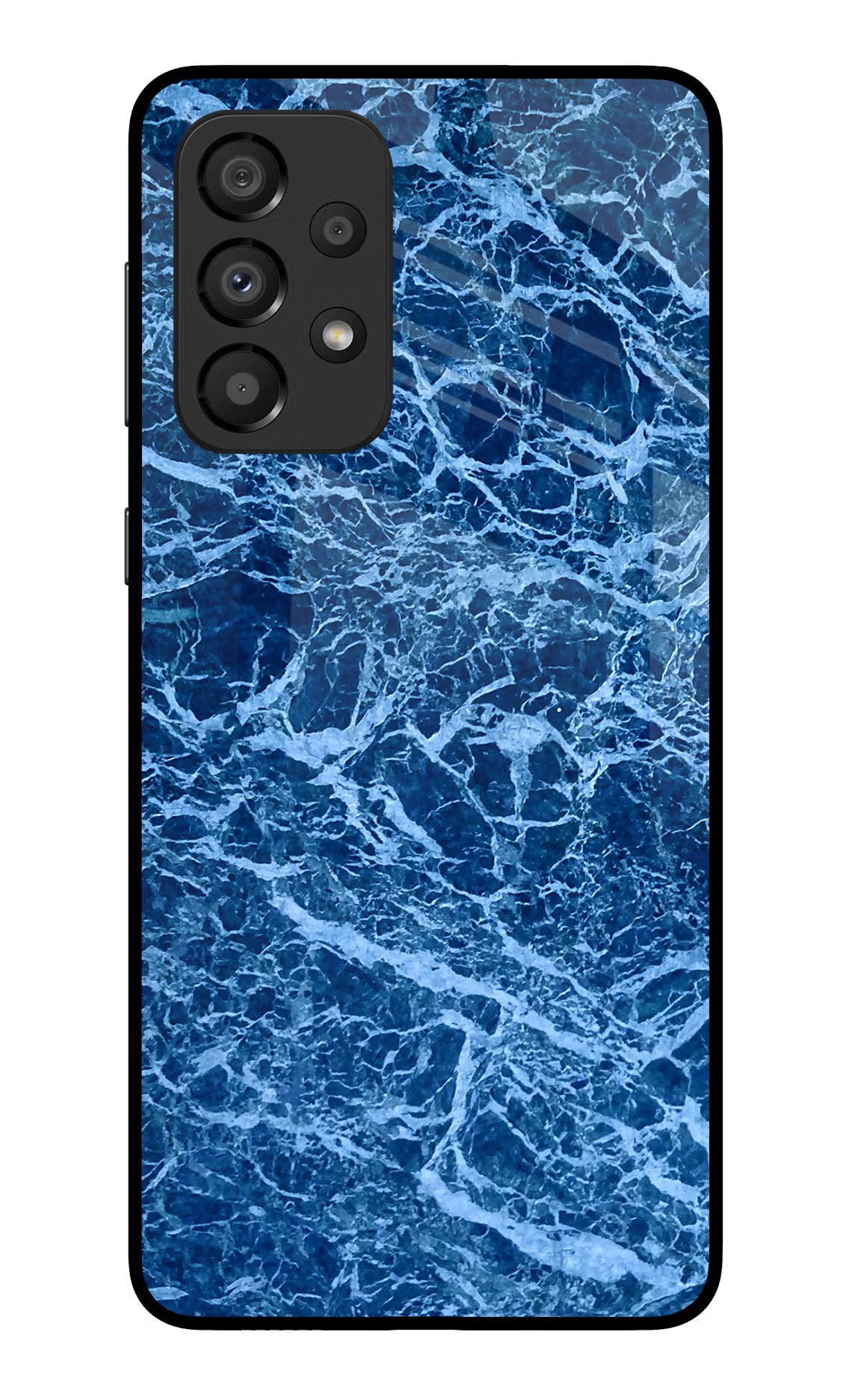 Blue Marble Samsung A33 5G Glass Case Back Cover by Casekaro