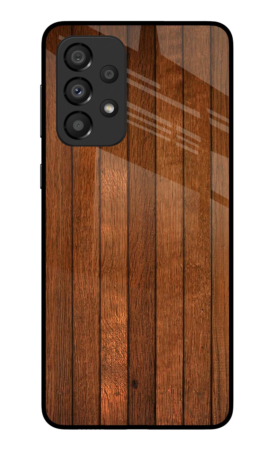 Wooden Artwork Bands Samsung A33 5G Glass Case