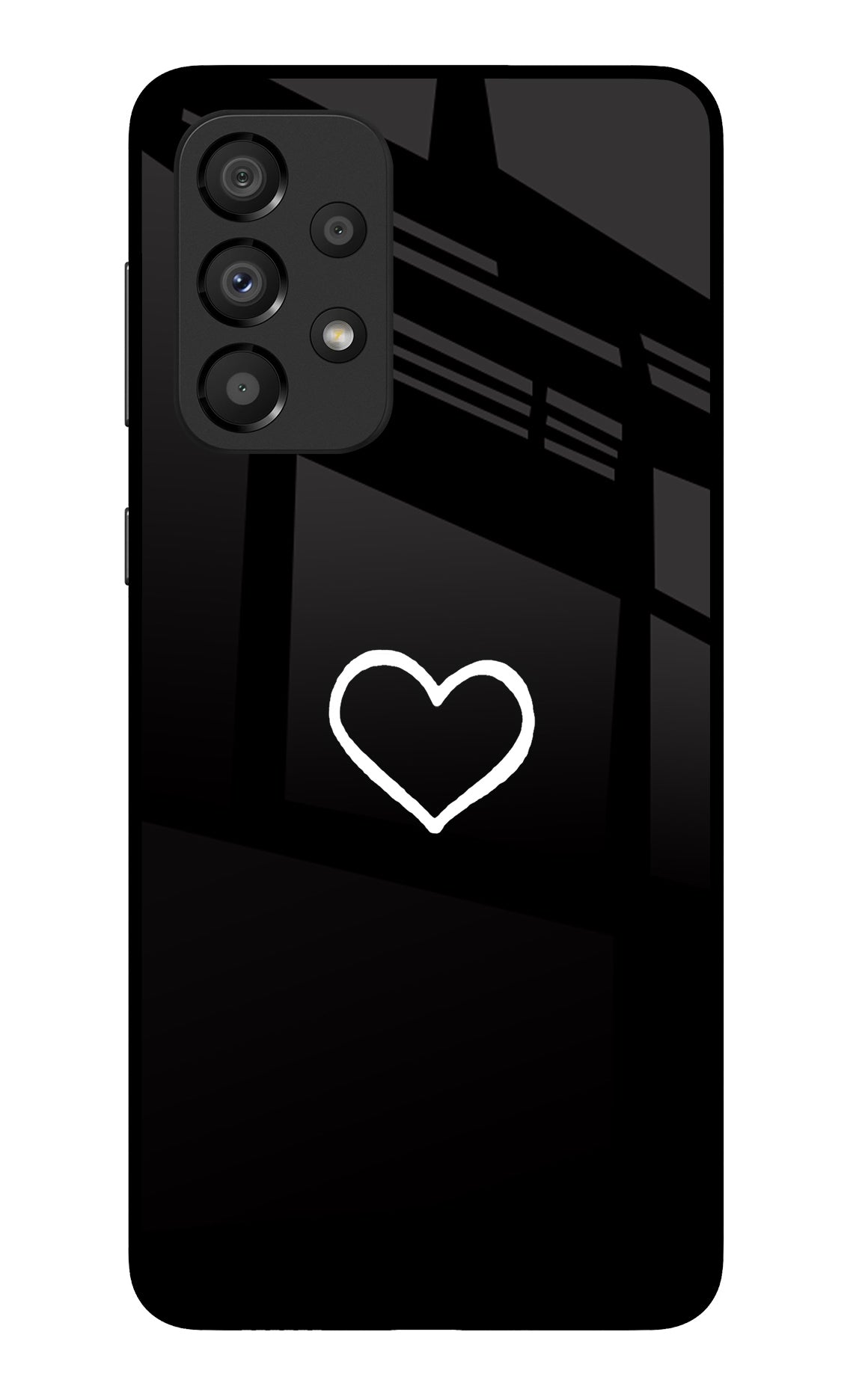 Heart Samsung A33 5G Glass Case