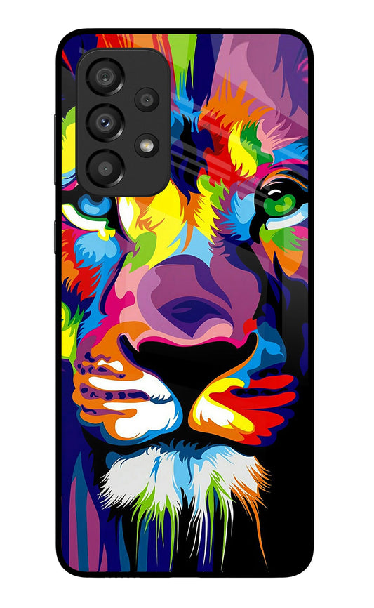 Lion Samsung A33 5G Glass Case