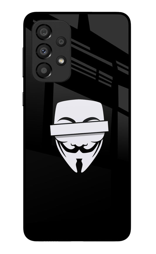 Anonymous Face Samsung A33 5G Glass Case