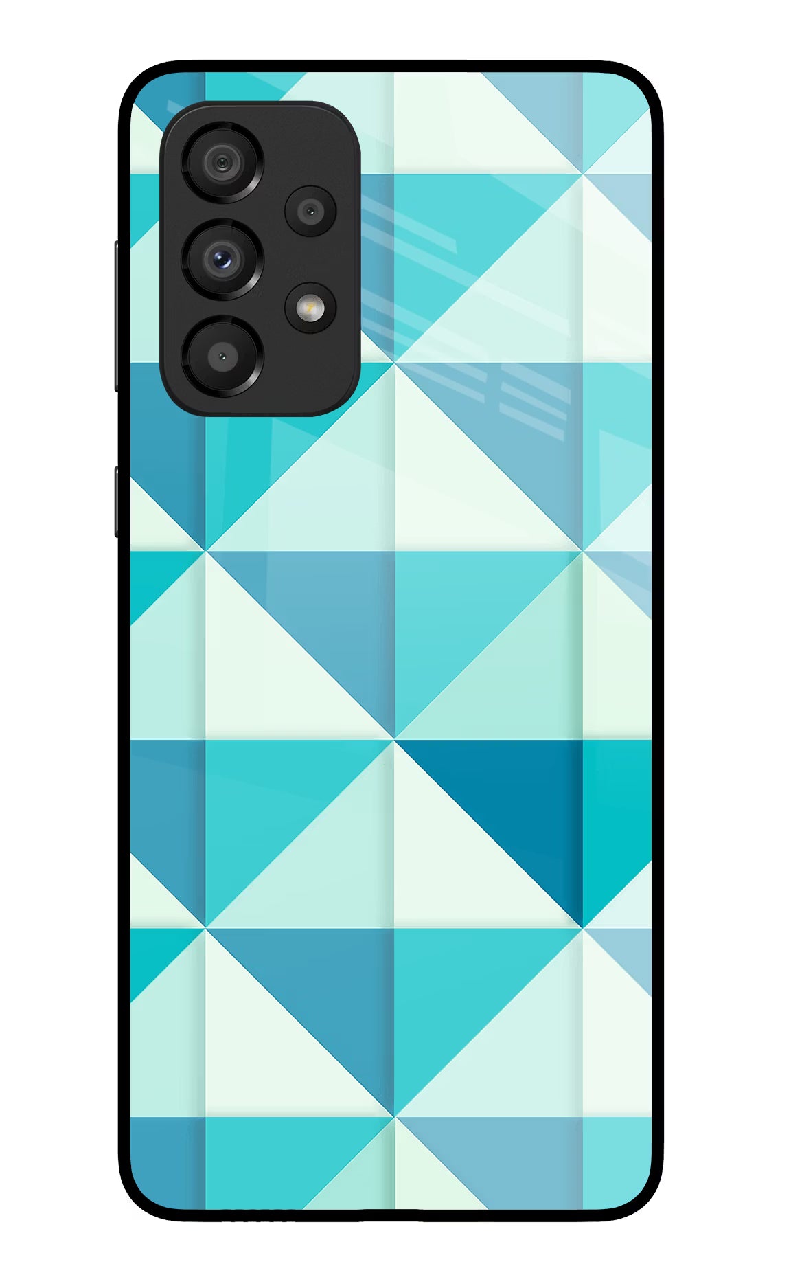 Abstract Samsung A33 5G Glass Case Back Cover by Casekaro