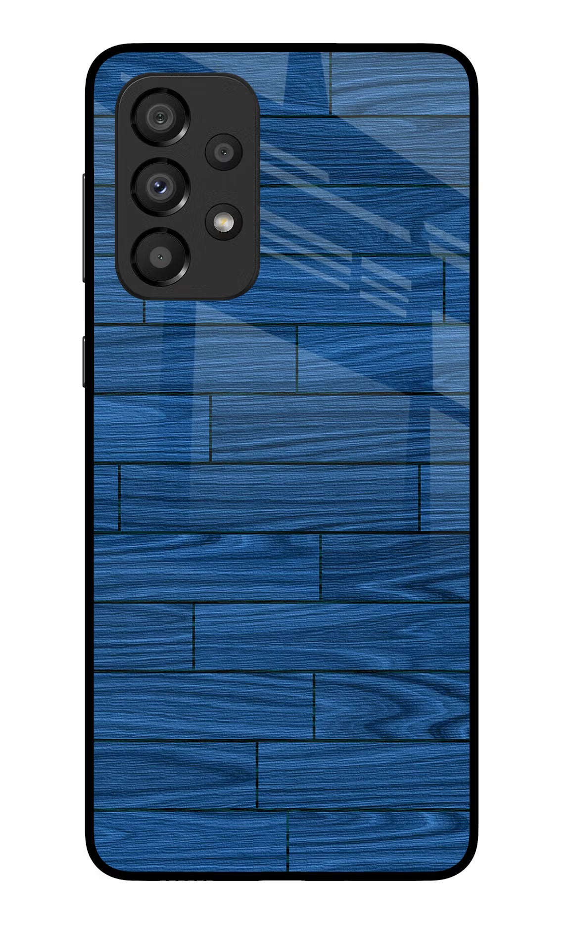 Wooden Texture Samsung A33 5G Glass Case Back Cover by Casekaro