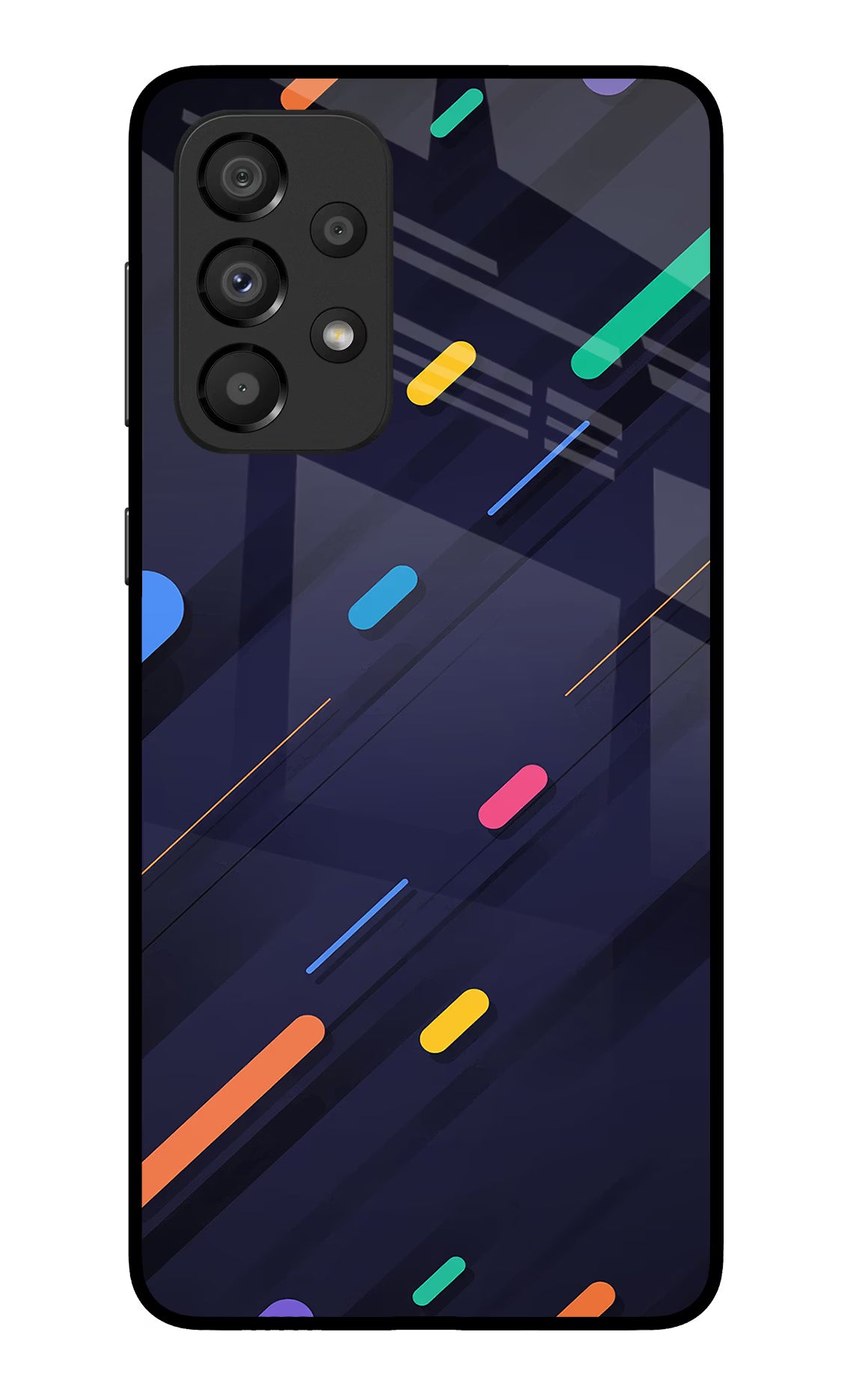 Abstract Design Samsung A33 5G Glass Case Back Cover by Casekaro