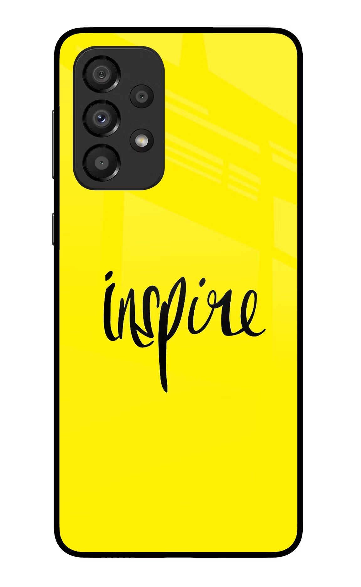 Inspire Samsung A33 5G Glass Case Back Cover by Casekaro