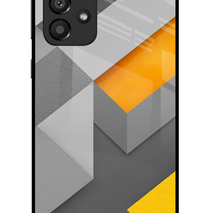 Abstract Samsung A33 5G Glass Case Back Cover by Casekaro