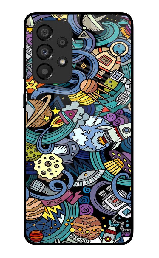 Space Abstract Samsung A33 5G Glass Case