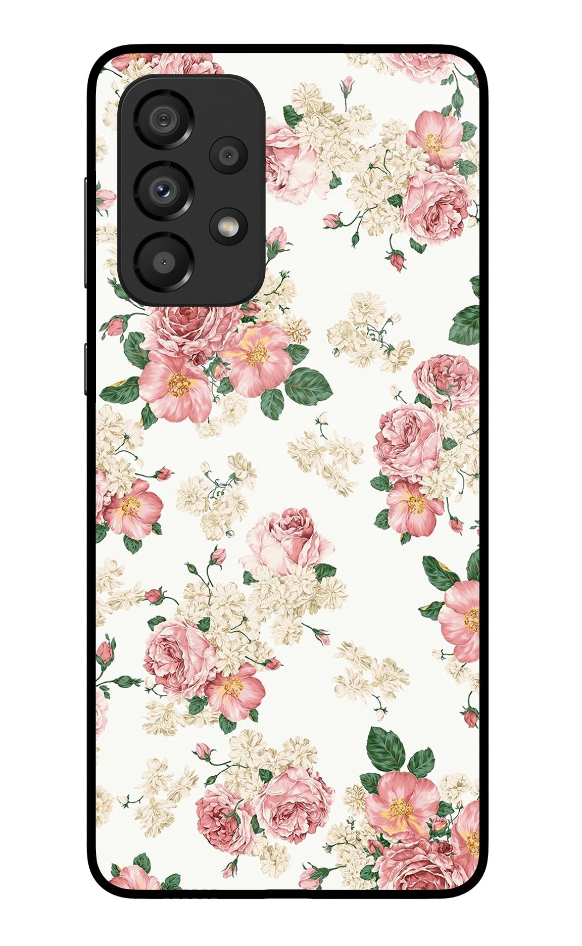 Flowers Samsung A33 5G Glass Case