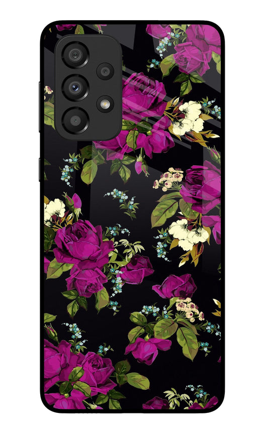 Flowers Samsung A33 5G Glass Case