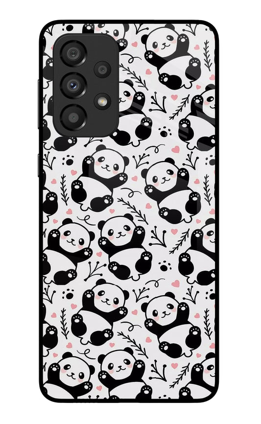 Cute Panda Samsung A33 5G Glass Case