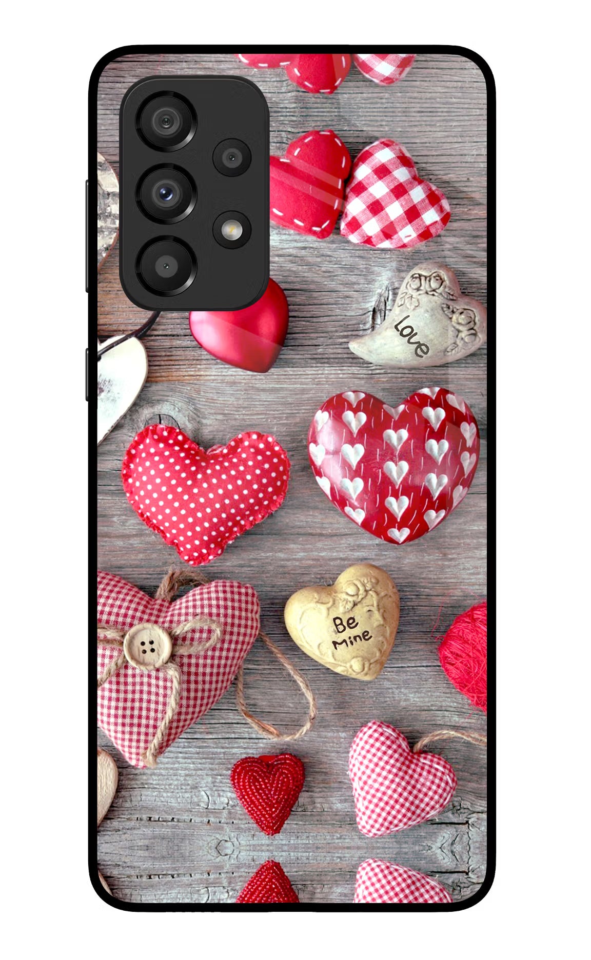 Love Wallpaper Samsung A33 5G Glass Case Back Cover by Casekaro