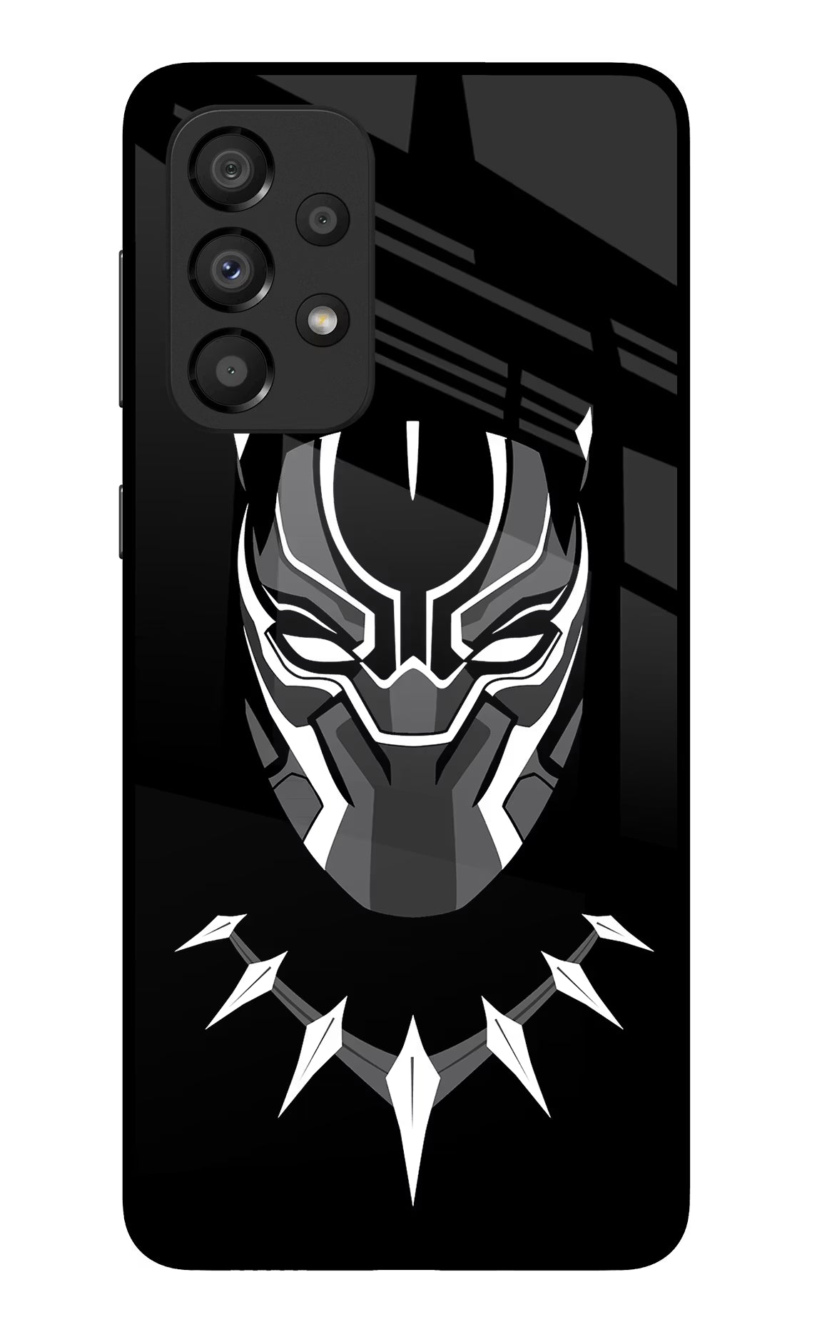 Black Panther Samsung A33 5G Glass Case Back Cover by Casekaro