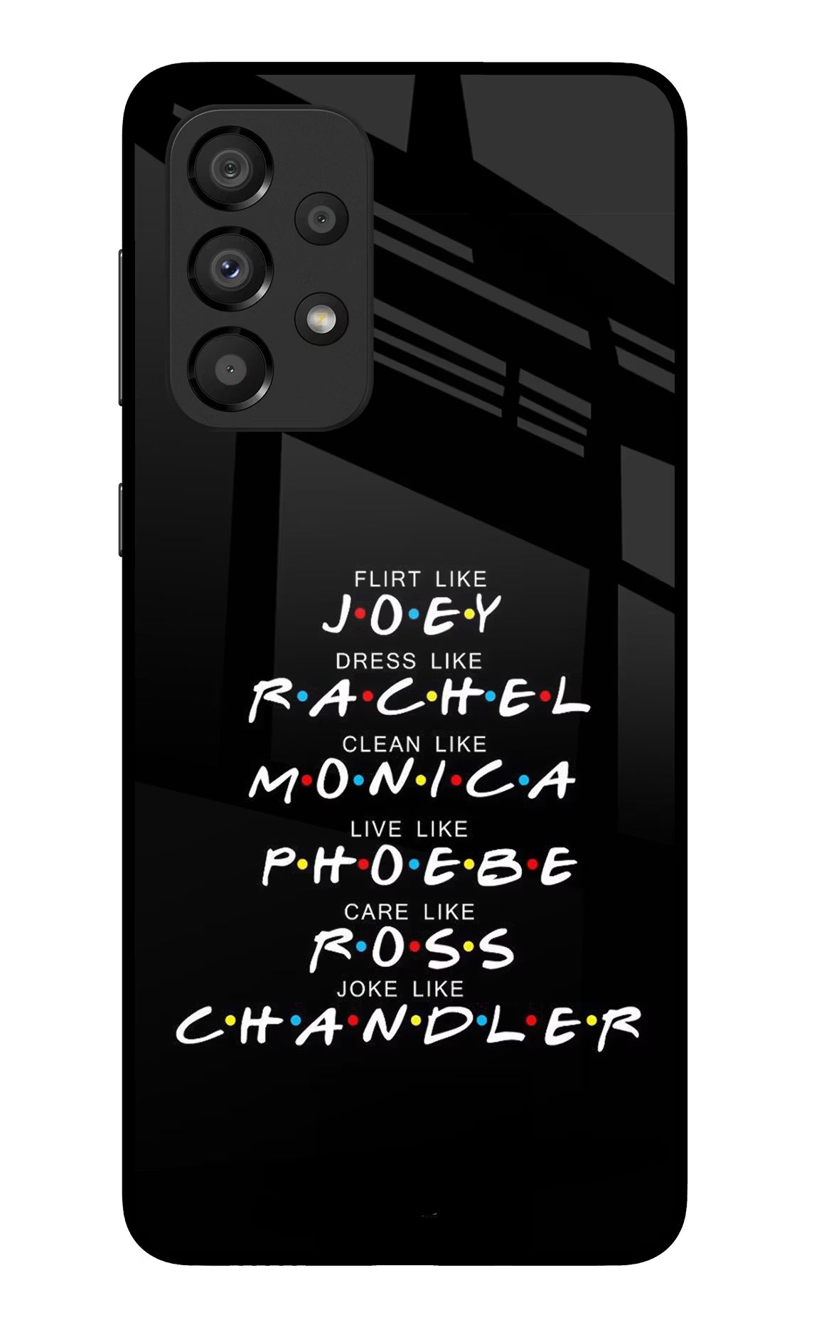 FRIENDS Character Samsung A33 5G Glass Case Back Cover by Casekaro