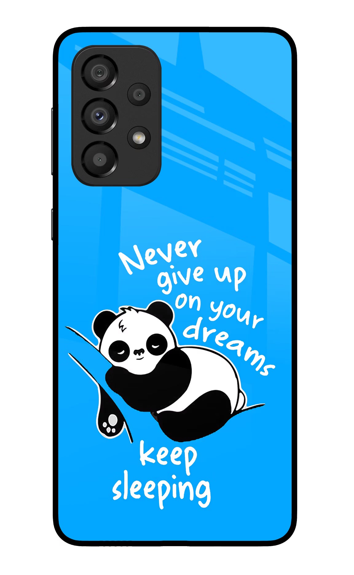 Keep Sleeping Samsung A33 5G Glass Case Back Cover by Casekaro
