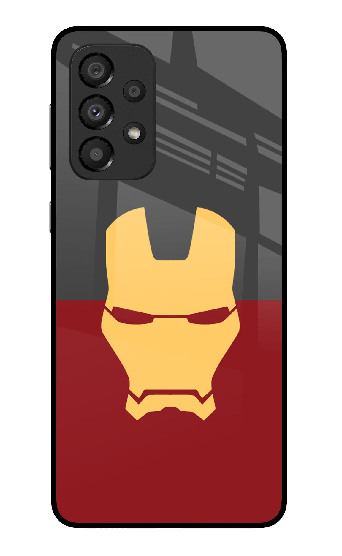 Ironman Samsung A33 5G Glass Case Back Cover by Casekaro
