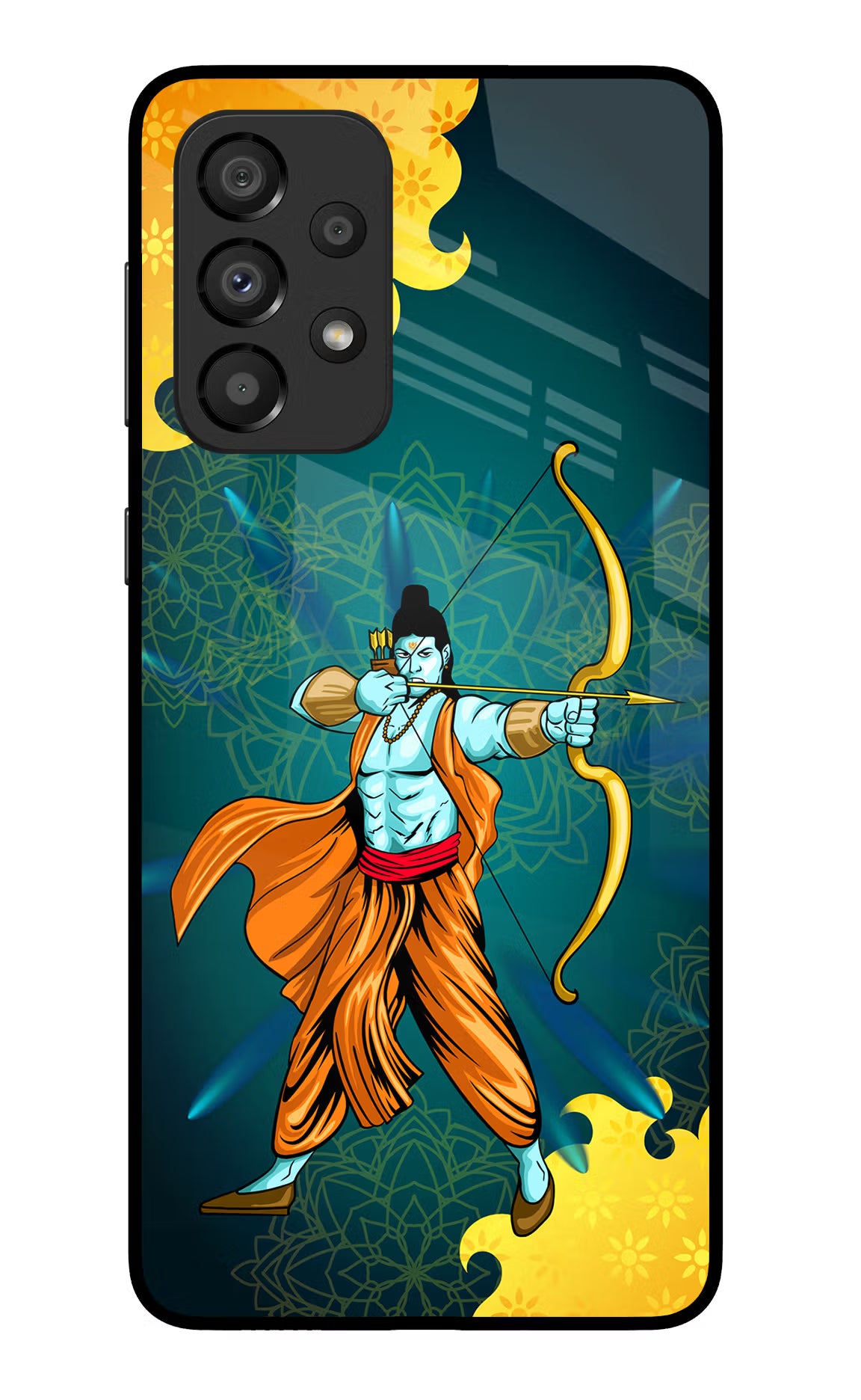 Lord Ram - 6 Samsung A33 5G Glass Case Back Cover by Casekaro