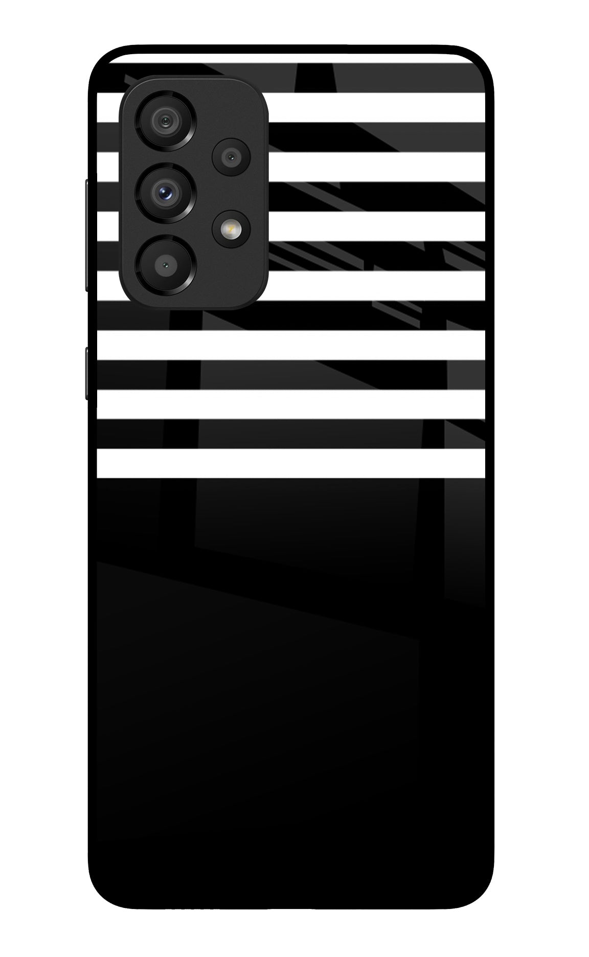 Black and White Print Samsung A33 5G Glass Case