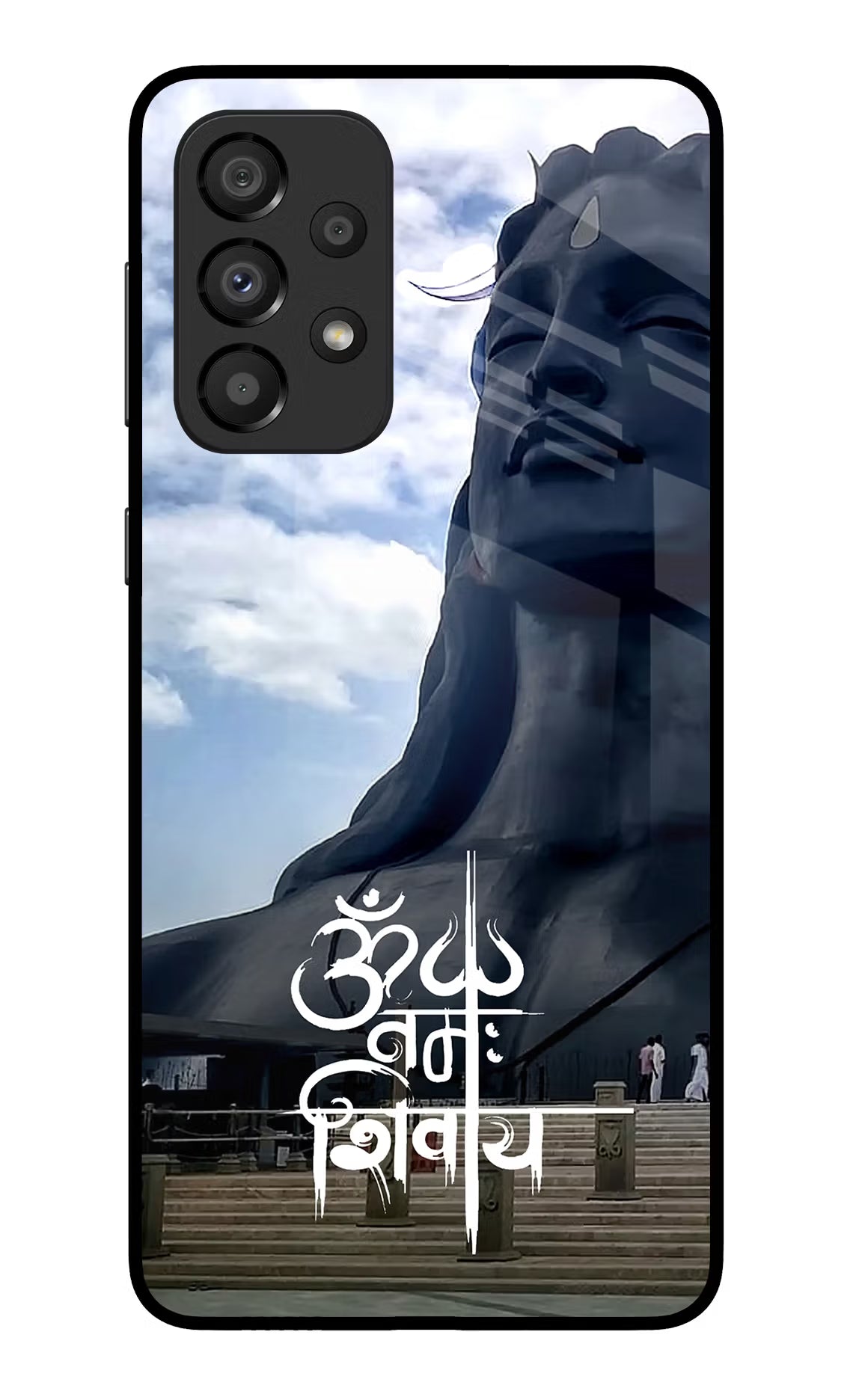 Om Namah Shivay Samsung A33 5G Glass Case Back Cover by Casekaro