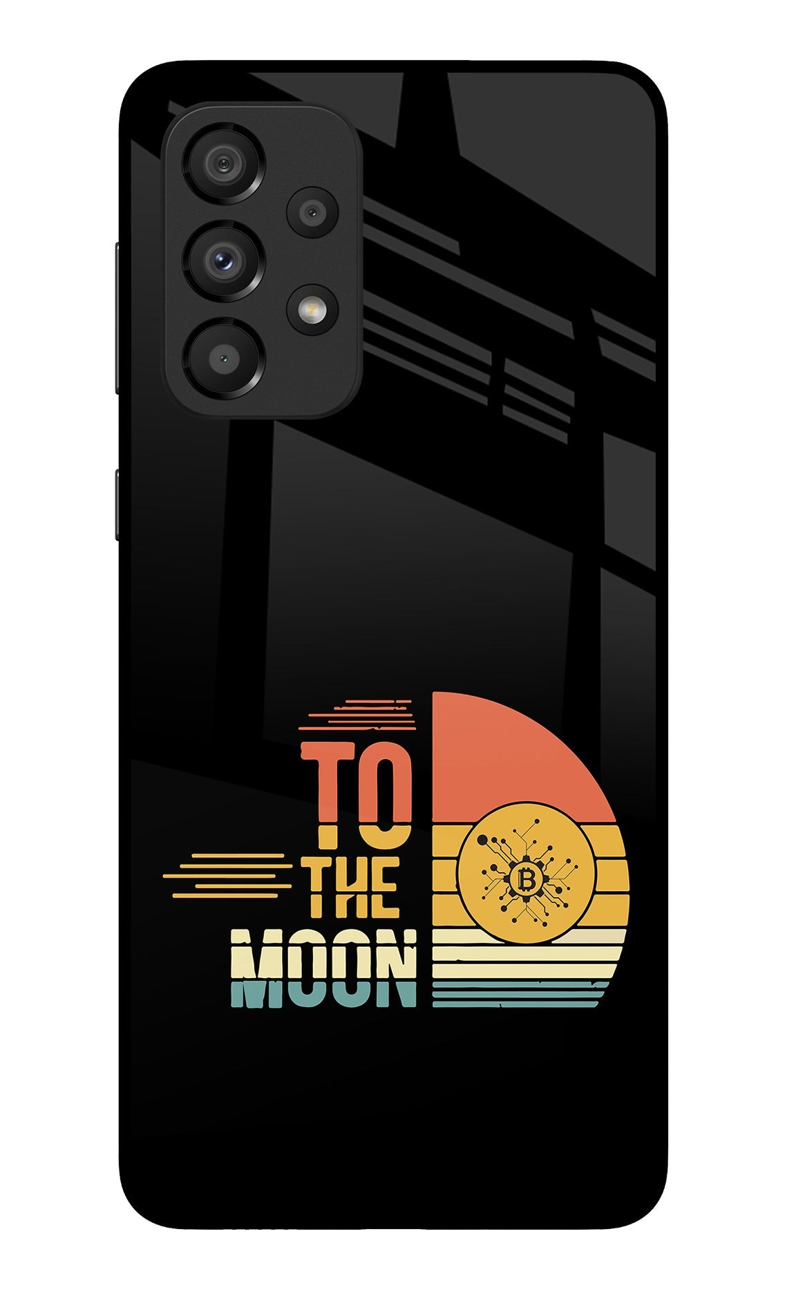 To the Moon Samsung A33 5G Glass Case