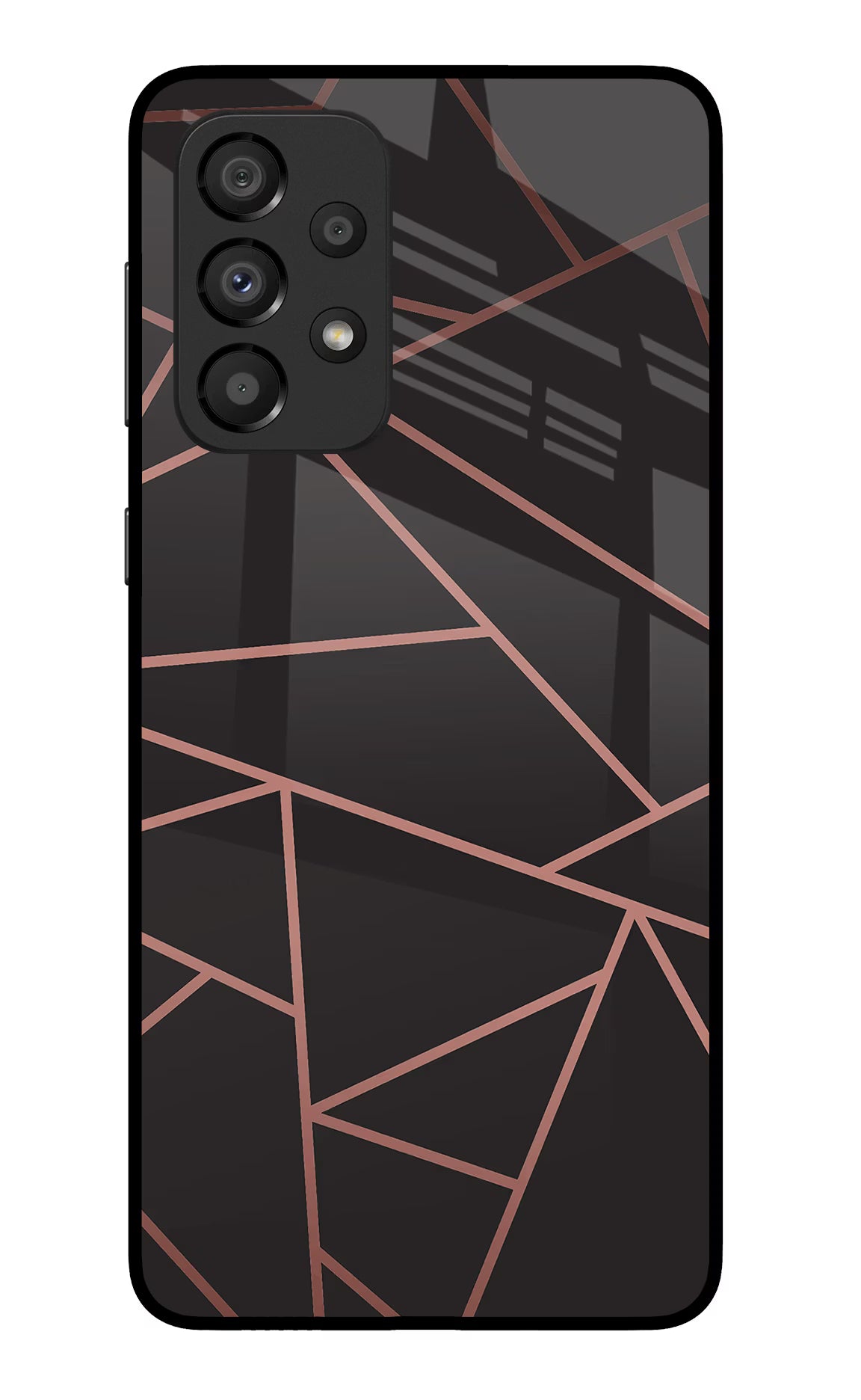 Geometric Pattern Samsung A33 5G Glass Case Back Cover by Casekaro