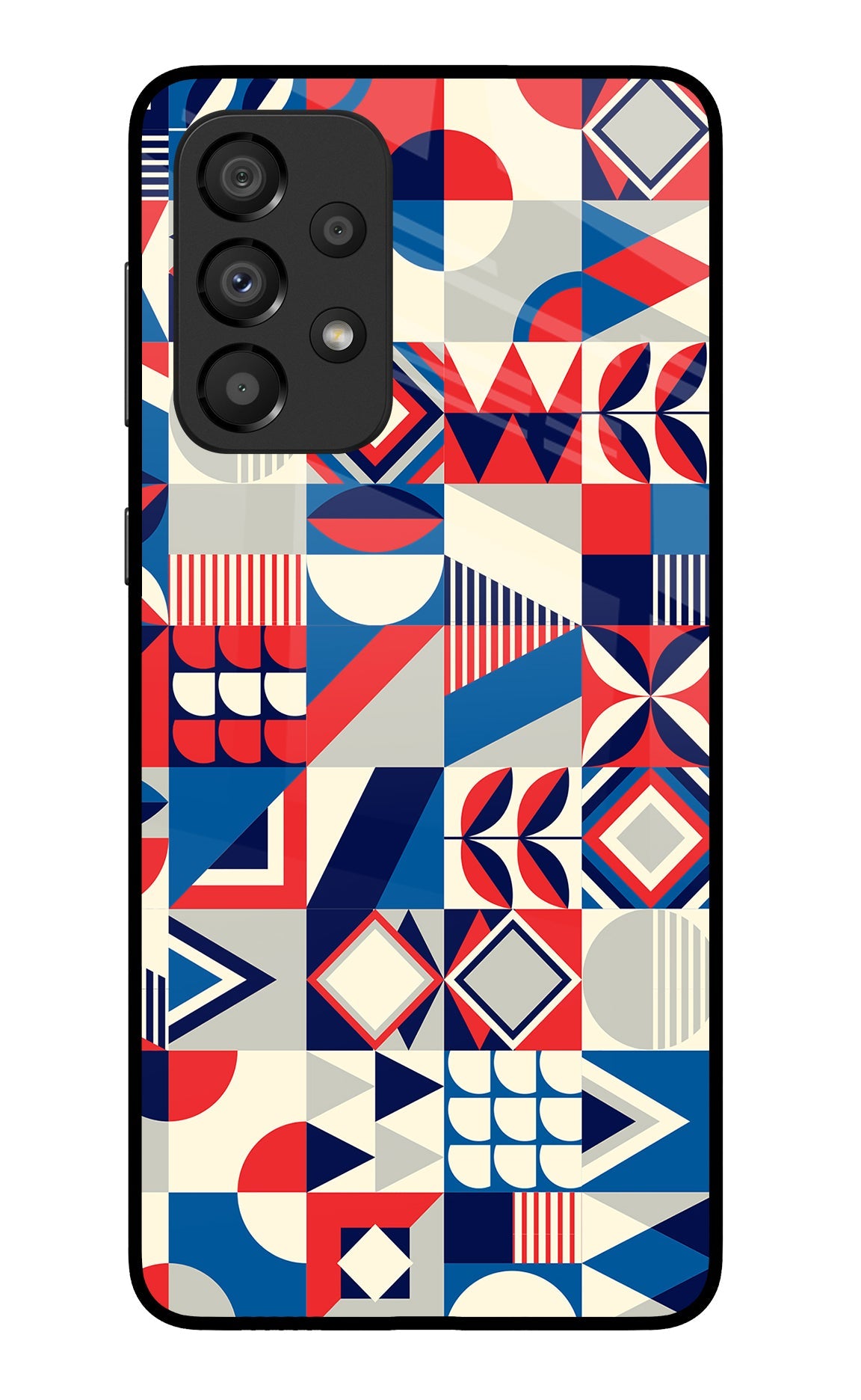 Colorful Pattern Samsung A33 5G Glass Case