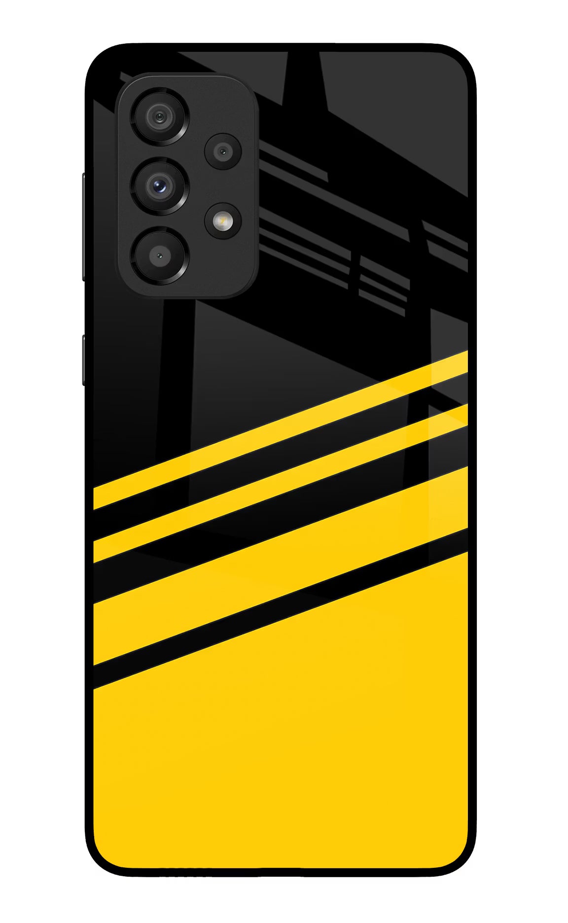 Yellow Shades Samsung A33 5G Glass Case Back Cover by Casekaro