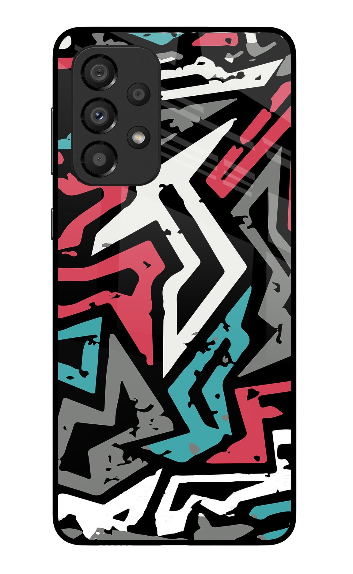 Geometric Graffiti Samsung A33 5G Glass Case