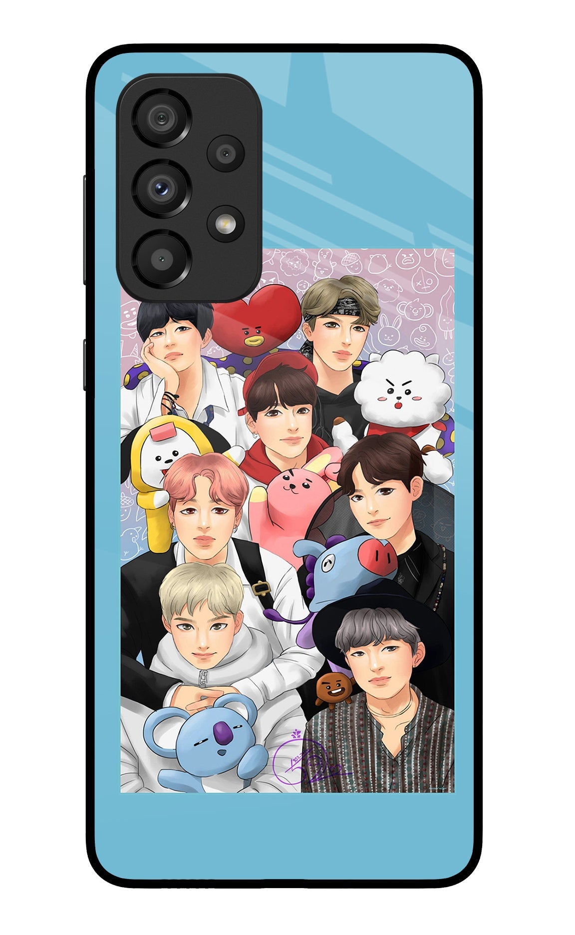 BTS with animals Samsung A33 5G Back Cover