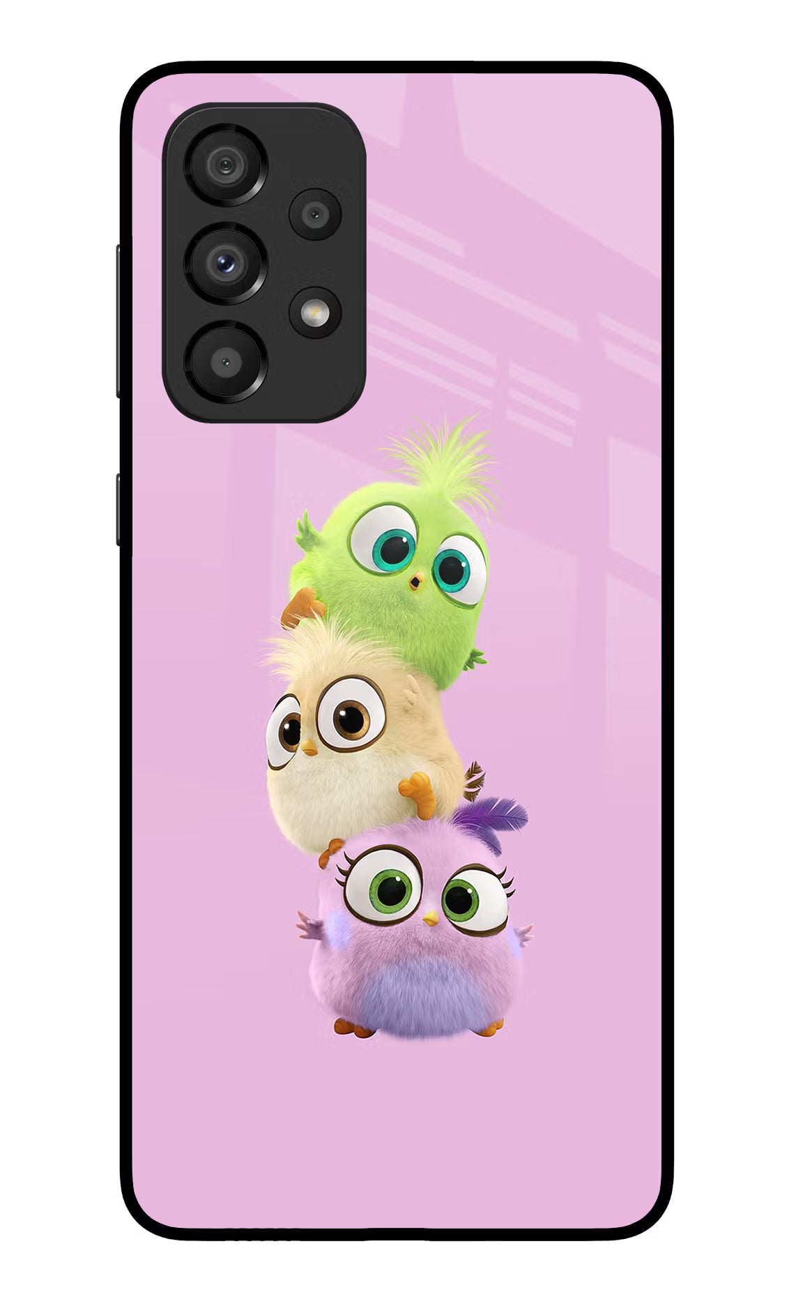Cute Little Birds Samsung A33 5G Glass Case Back Cover by Casekaro