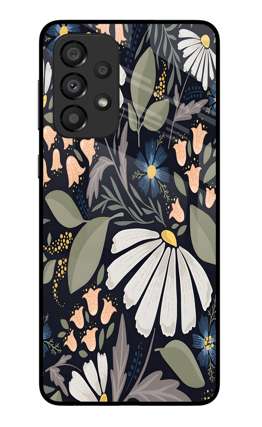 Flowers Art Samsung A33 5G Glass Case