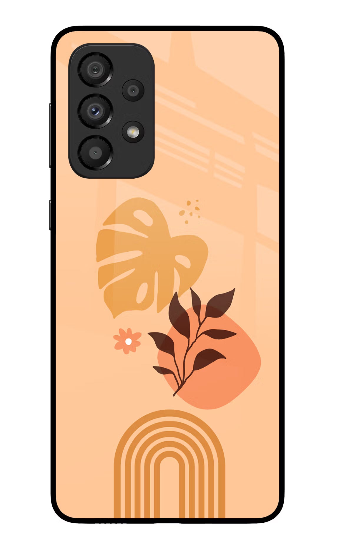 Bohemian Art Samsung A33 5G Glass Case Back Cover by Casekaro