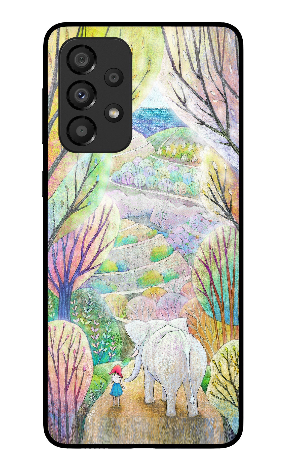 Nature Painting Samsung A33 5G Glass Case