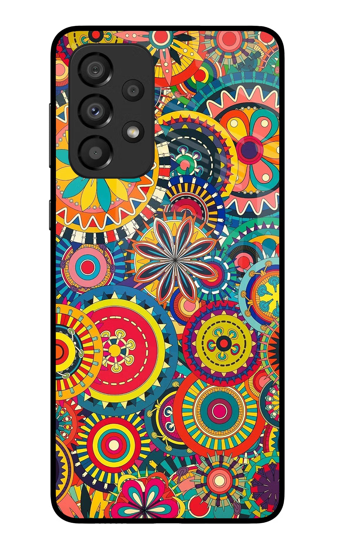 Gol Gol Art Samsung A33 5G Glass Case Back Cover by Casekaro