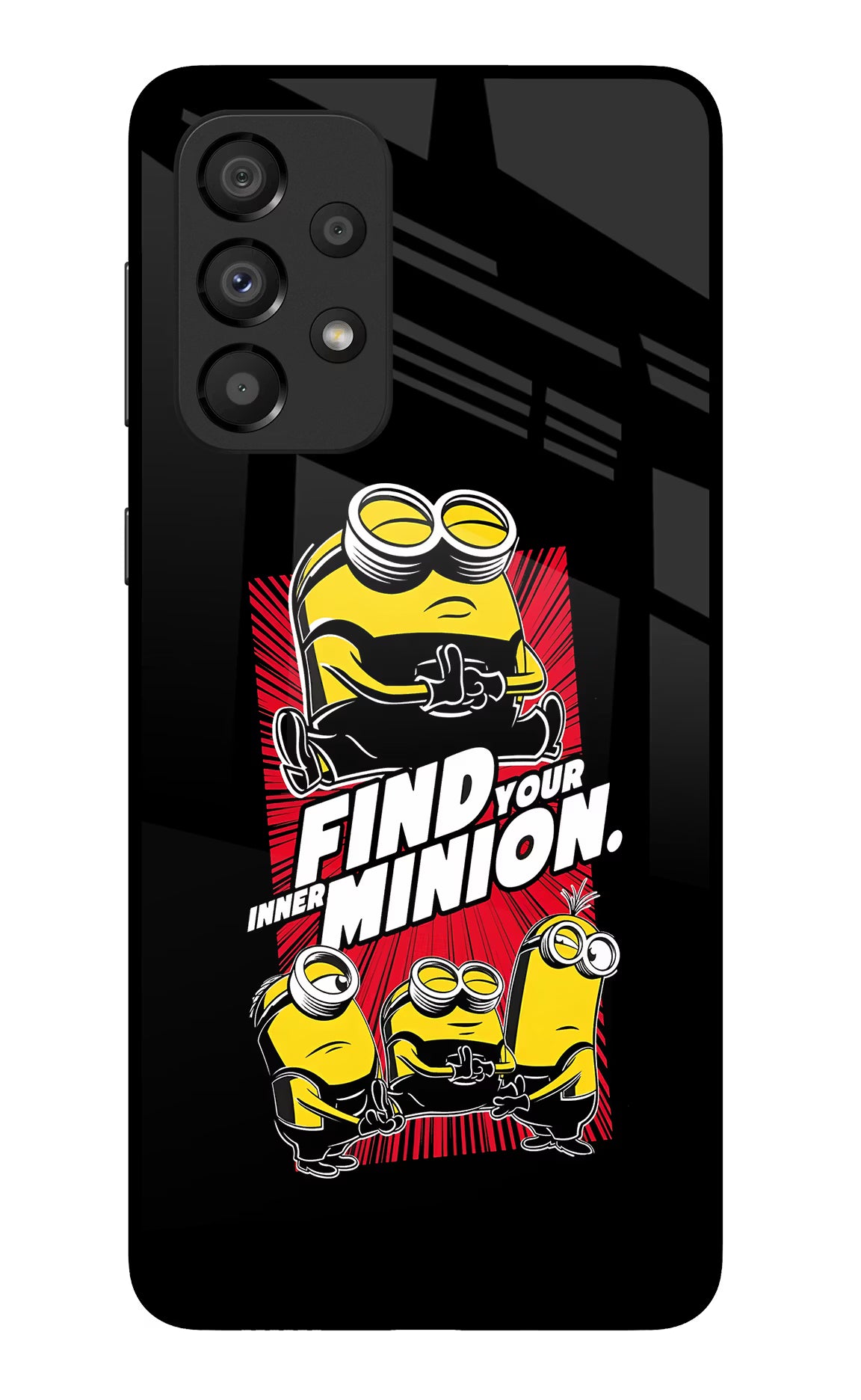 Find your inner Minion Samsung A33 5G Glass Case Back Cover by Casekaro