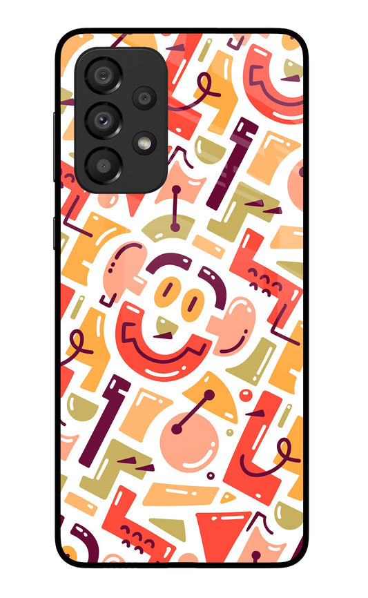 Doodle Pattern Samsung A33 5G Glass Case