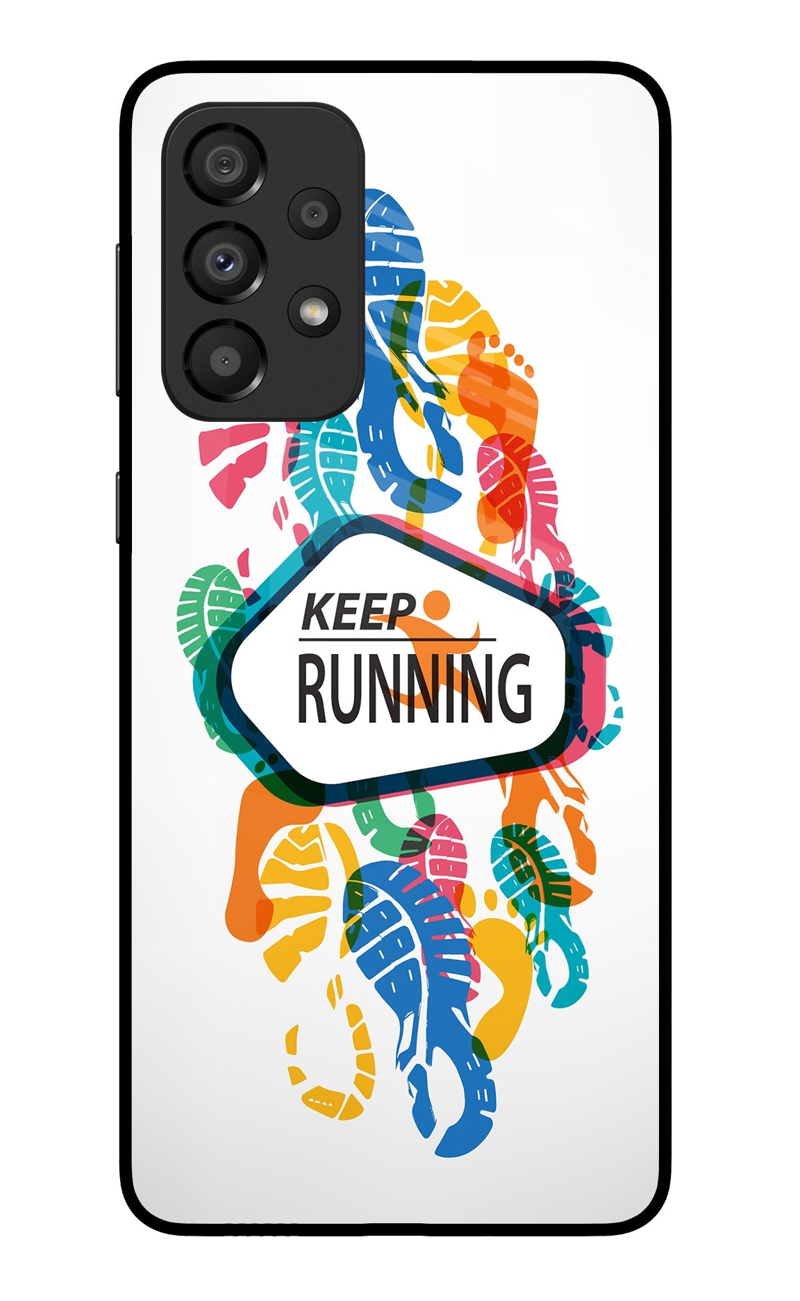 Keep Running Samsung A33 5G Glass Case