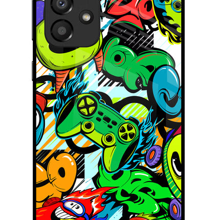Game Doodle Samsung A33 5G Glass Case