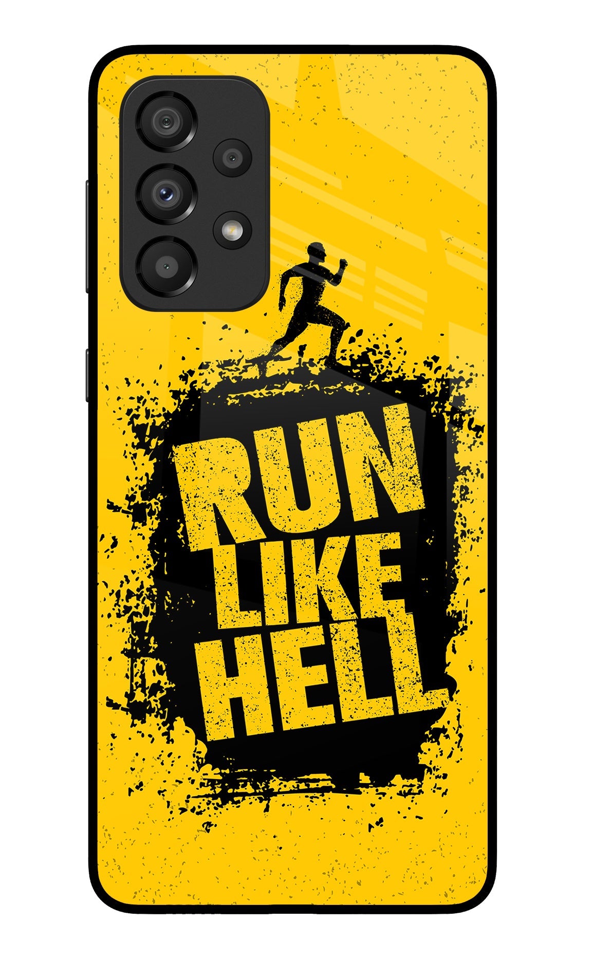 Run Like Hell Samsung A33 5G Glass Case