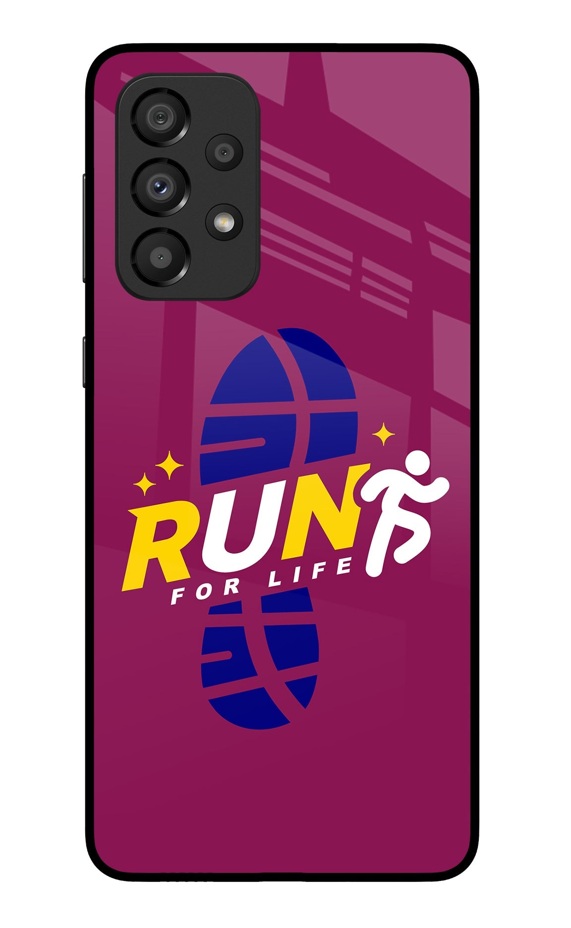 Run for Life Samsung A33 5G Glass Case