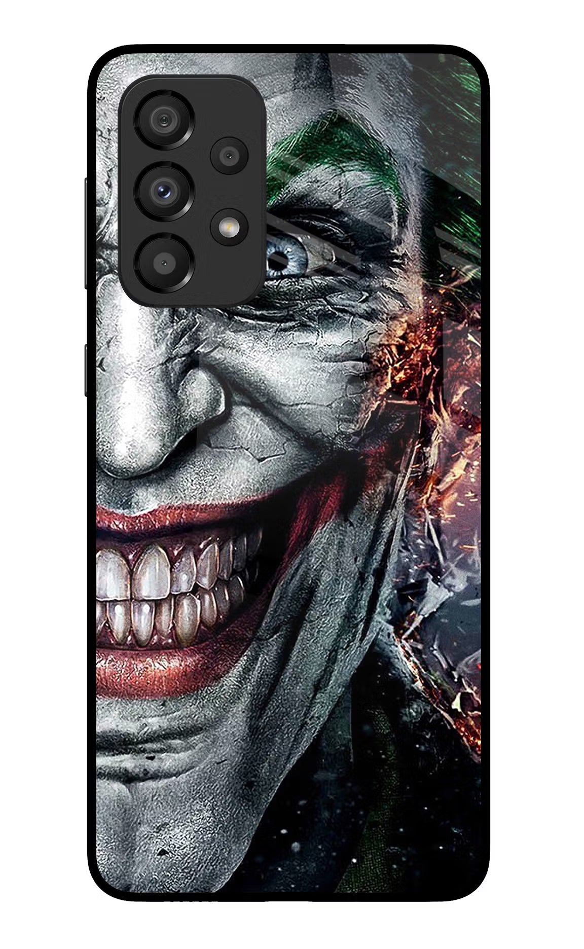 Joker Cam Samsung A33 5G Glass Case Back Cover by Casekaro