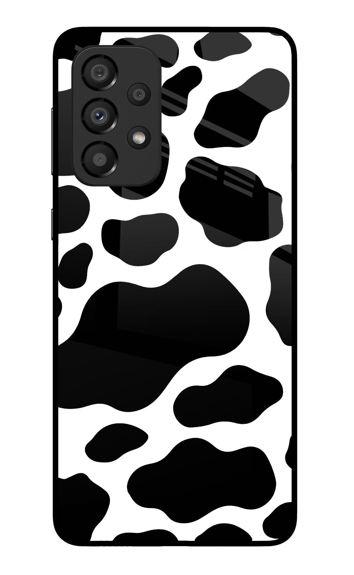 Cow Spots Samsung A33 5G Glass Case Back Cover by Casekaro