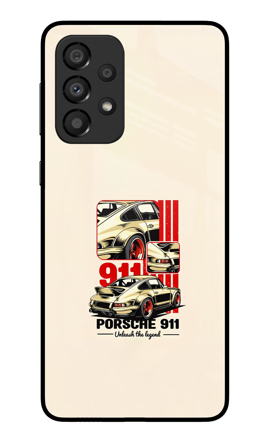 Classic Porsche 911 Samsung A33 5G Glass Case Back Cover by Casekaro