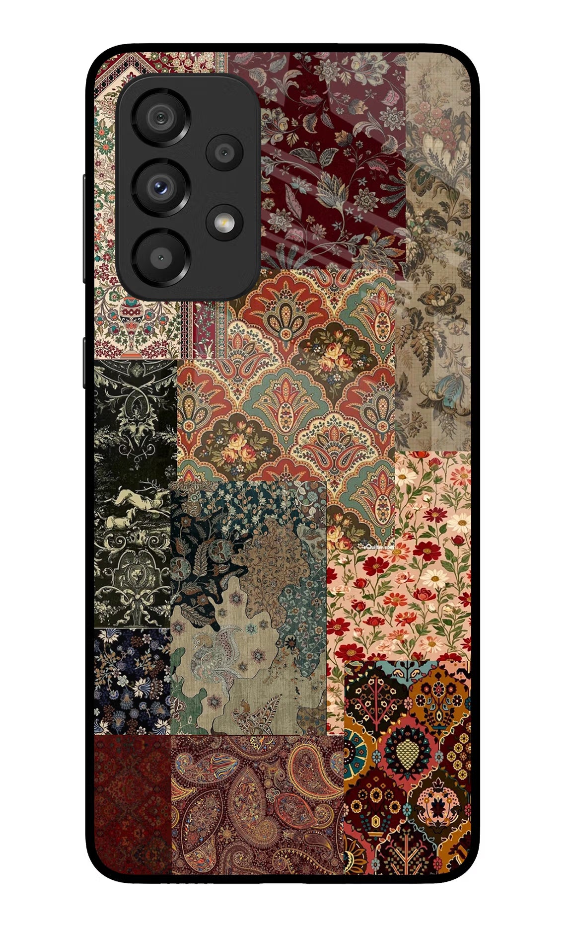 Desi Print Samsung A33 5G Glass Case Back Cover by Casekaro