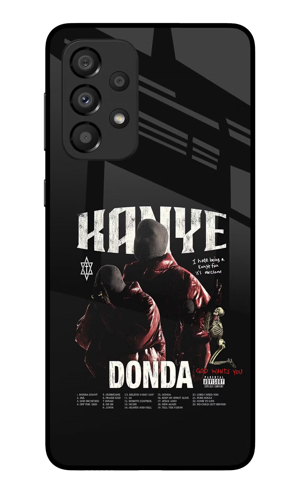 Donda Kanye West Samsung A33 5G Glass Case Back Cover by Casekaro