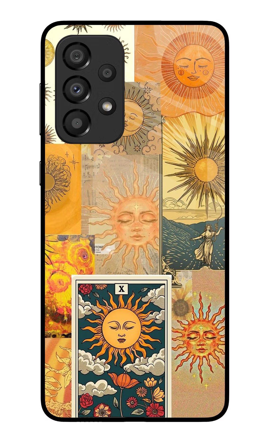 Sun Samsung A33 5G Glass Case Back Cover by Casekaro