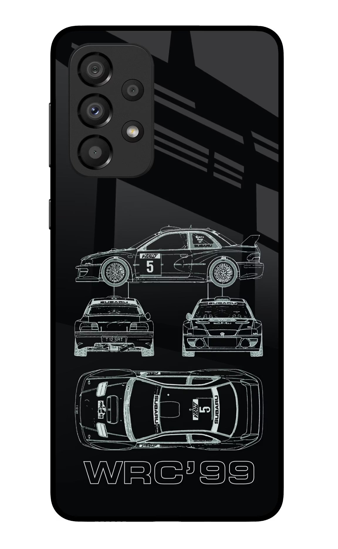 WRC'99 Samsung A33 5G Glass Case Back Cover by Casekaro