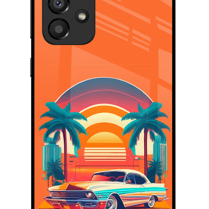Palm Drive 80s Samsung A33 5G Glass Case