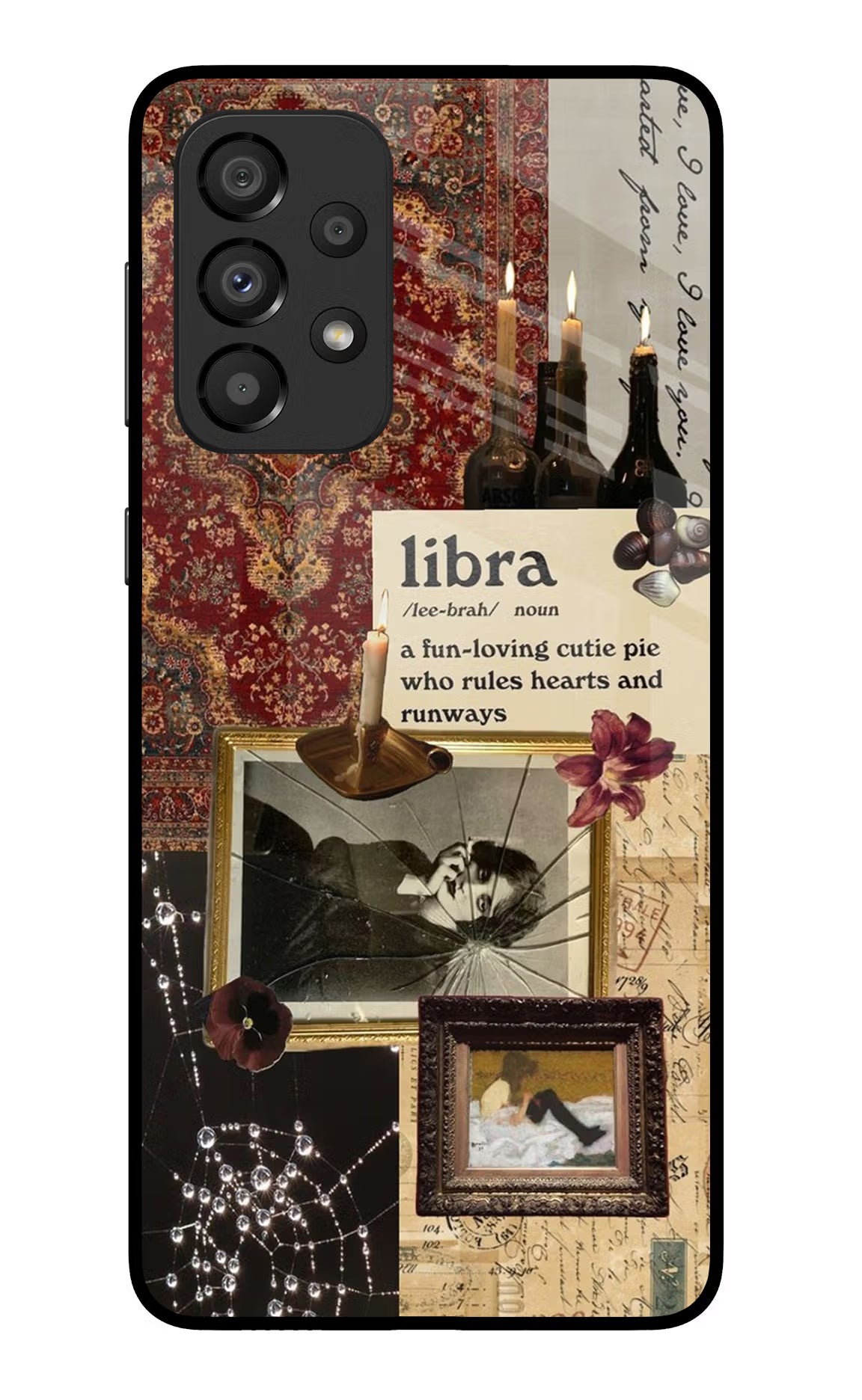 Libra Zodiac Samsung A33 5G Glass Case Back Cover by Casekaro